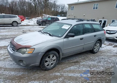2005 Subaru Outback 2.5I from USA, damaged, VIN 4S4BP61C857325070